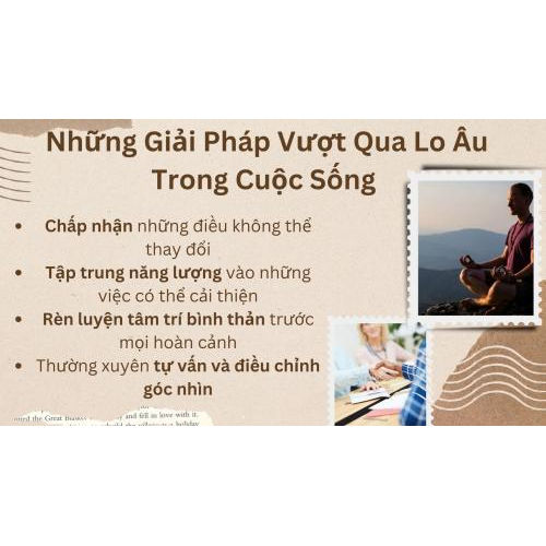 4. Những giải pháp vượt qua lo âu